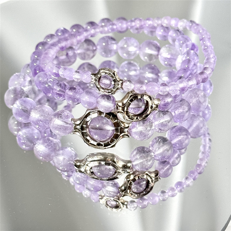 Bracelet En Améthyste Lavande