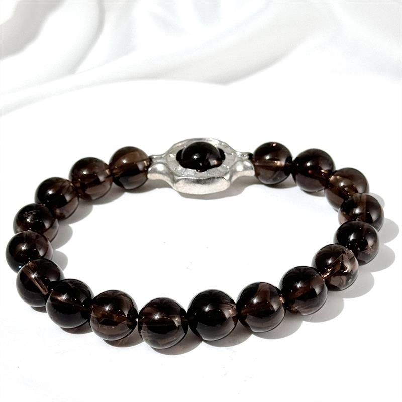 Bracelet Quartz Fumé Azeztulite