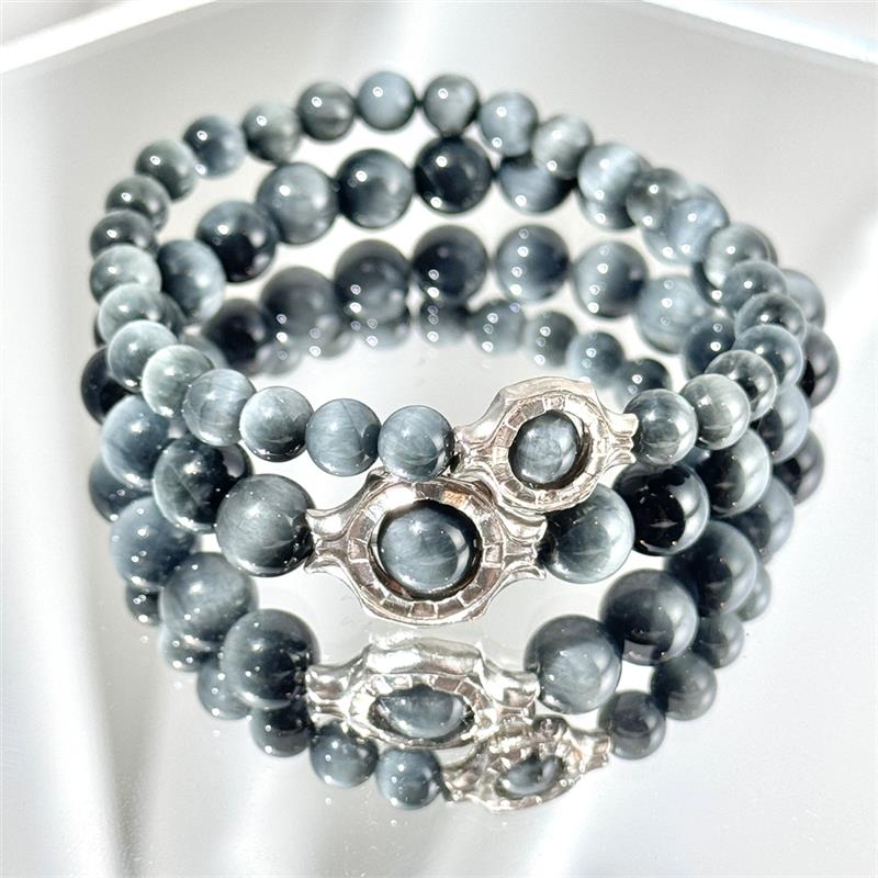 Bracelet En Œil De Faucon Gris