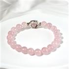 Bracelet En Quartz Rose De Madagascar