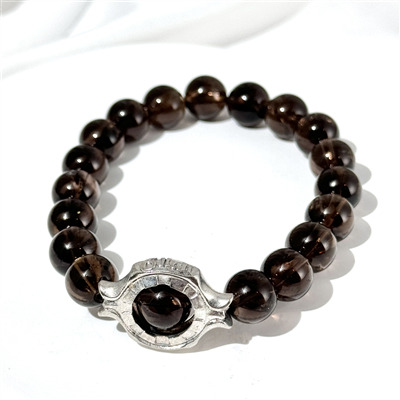 Bracelet Quartz Fumé Azeztulite