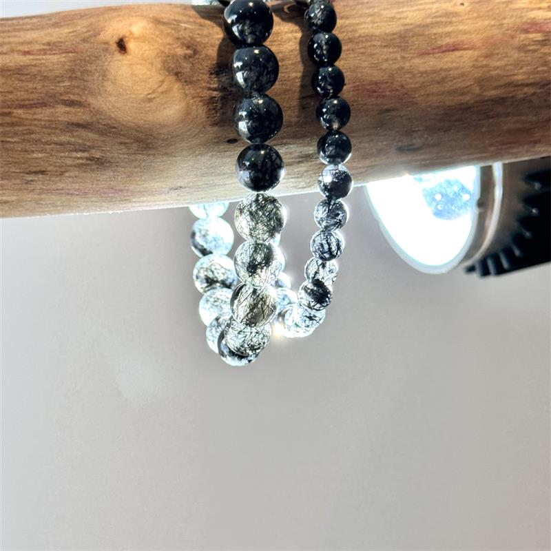 Black Rutilated Quartz Bracelet