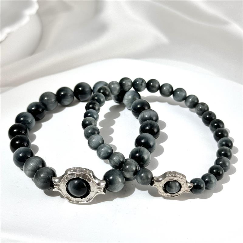 Bracelet En Œil De Faucon Gris