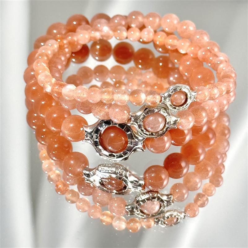 Bracelet Pierre De Lune Orange