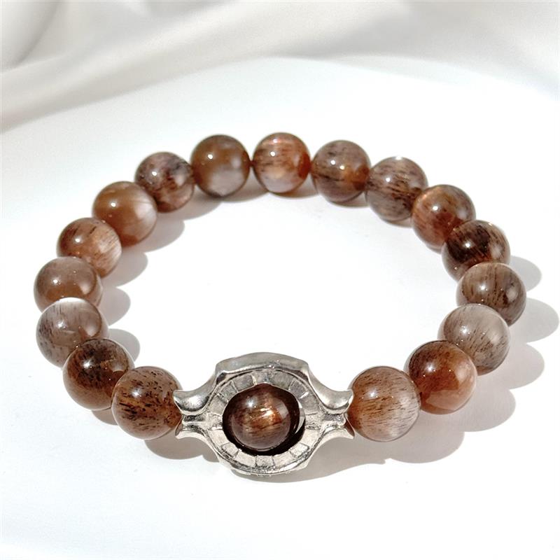 Bracelet En Pierre De Soleil Noire