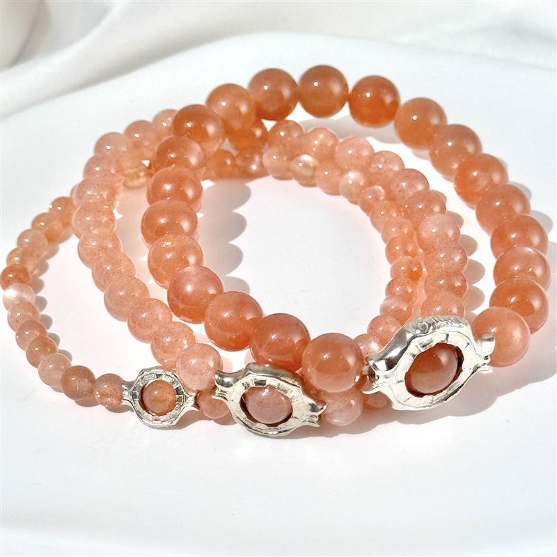 Bracelet Pierre De Lune Orange