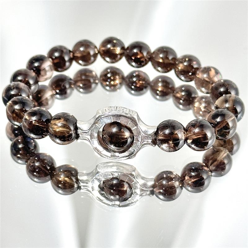 Bracelet Quartz Fumé Azeztulite