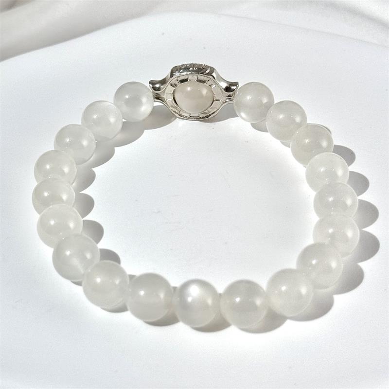 Bracelet En Perles De Pierre De Lune