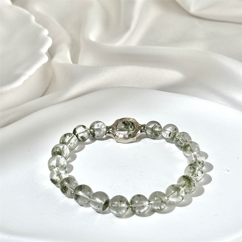 Bracelet En Quartz Fantôme Vert Stratifié