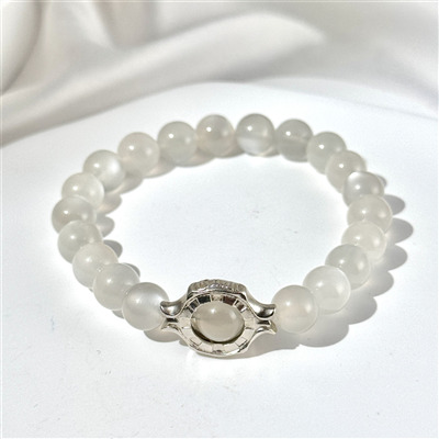 Moonstone Beaded Bracelet