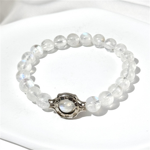 Glassy Blue Moonstone Bracelet