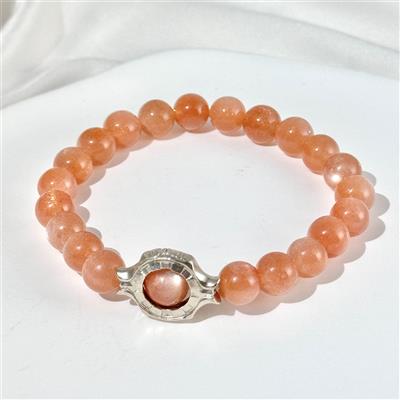 Bracelet Pierre De Lune Orange