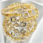 Golden Rutilated Quartz Beaded Bracelet