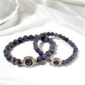 Bracelet En Perles D'iolite Saignante