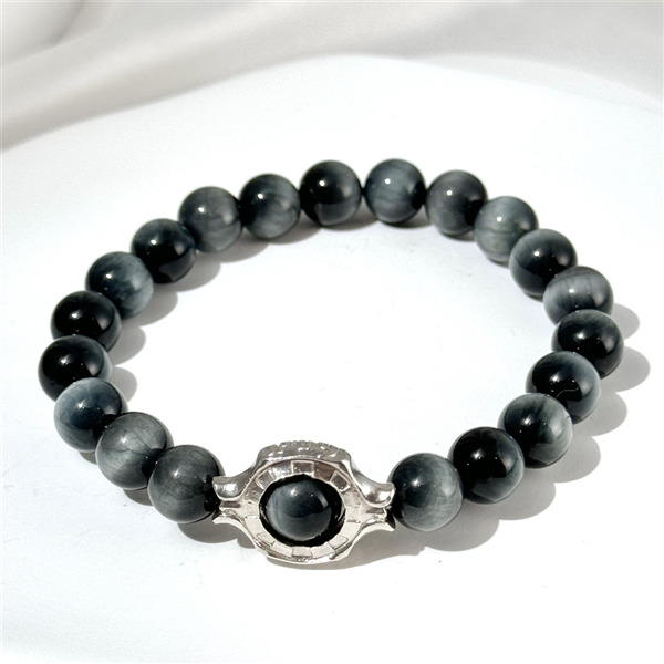 Gray Hawk's Eye Bracelet