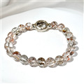 Ice-type Super Seven Rutilated Quartz Bracelet