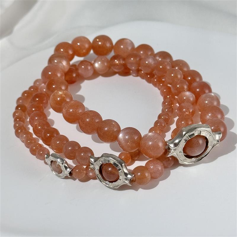 Bracelet Pierre De Lune Orange