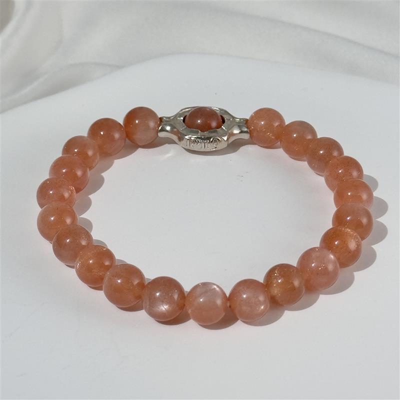 Bracelet Pierre De Lune Orange