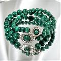 Bracelet En Perles De Malachite