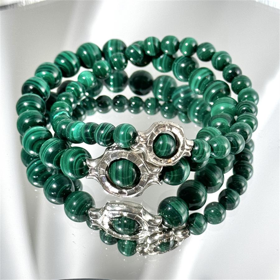 Malachite Beaded Bracelet