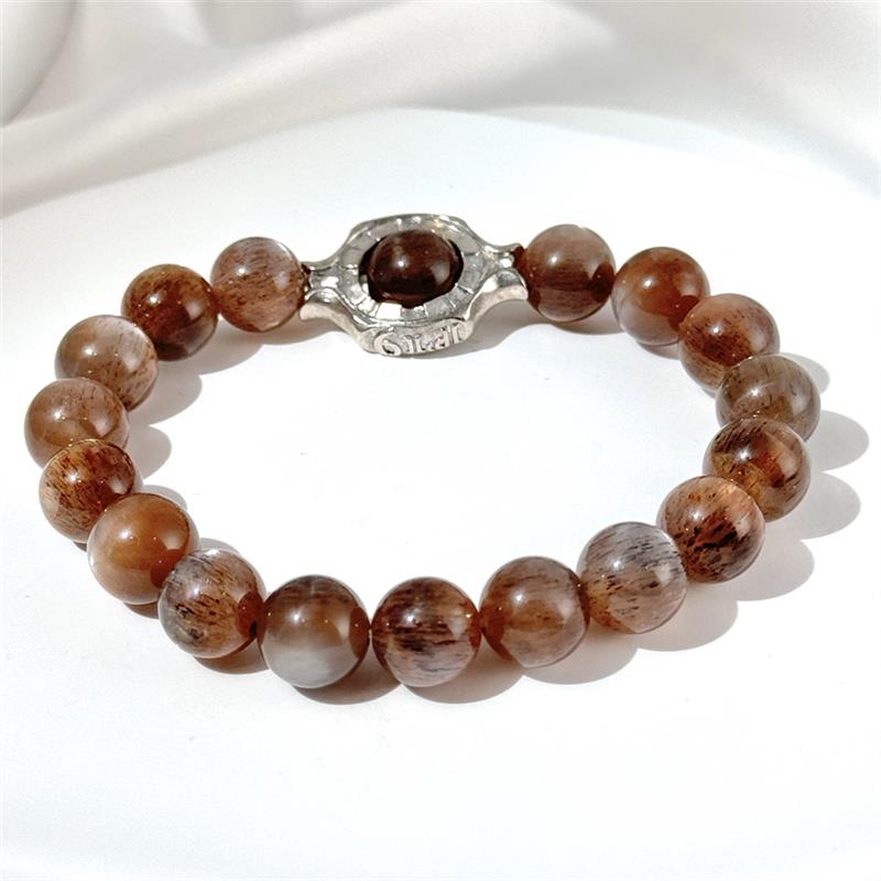 Bracelet En Pierre De Soleil Noire