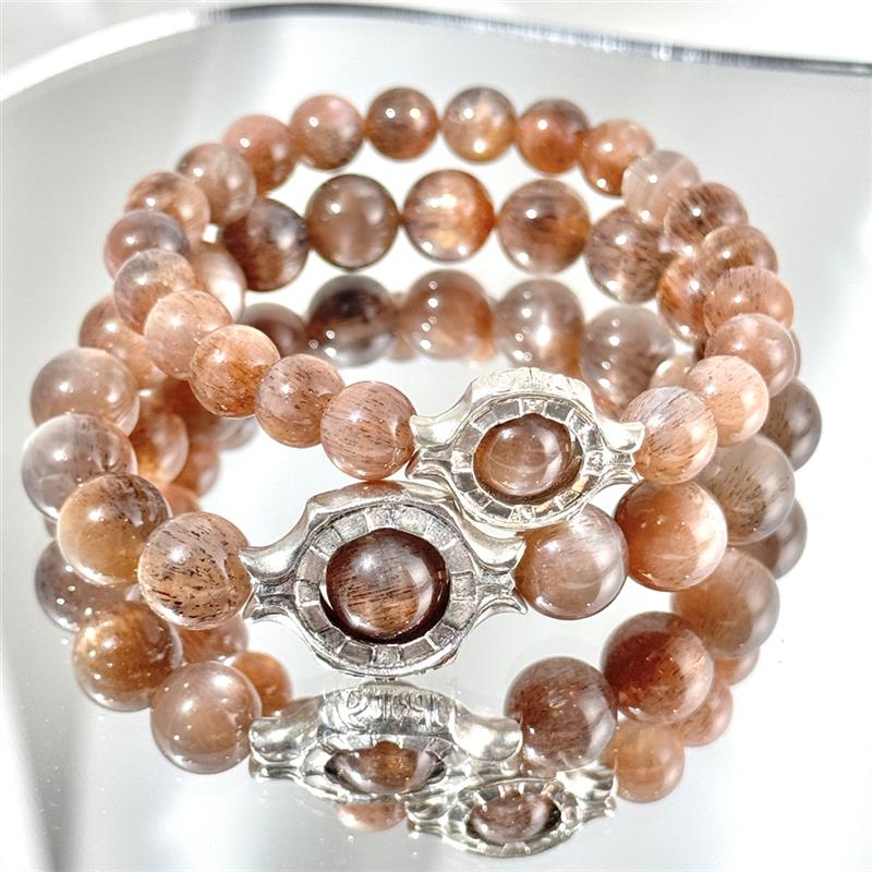 Bracelet En Pierre De Soleil Noire