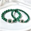 Bracelet En Perles De Malachite