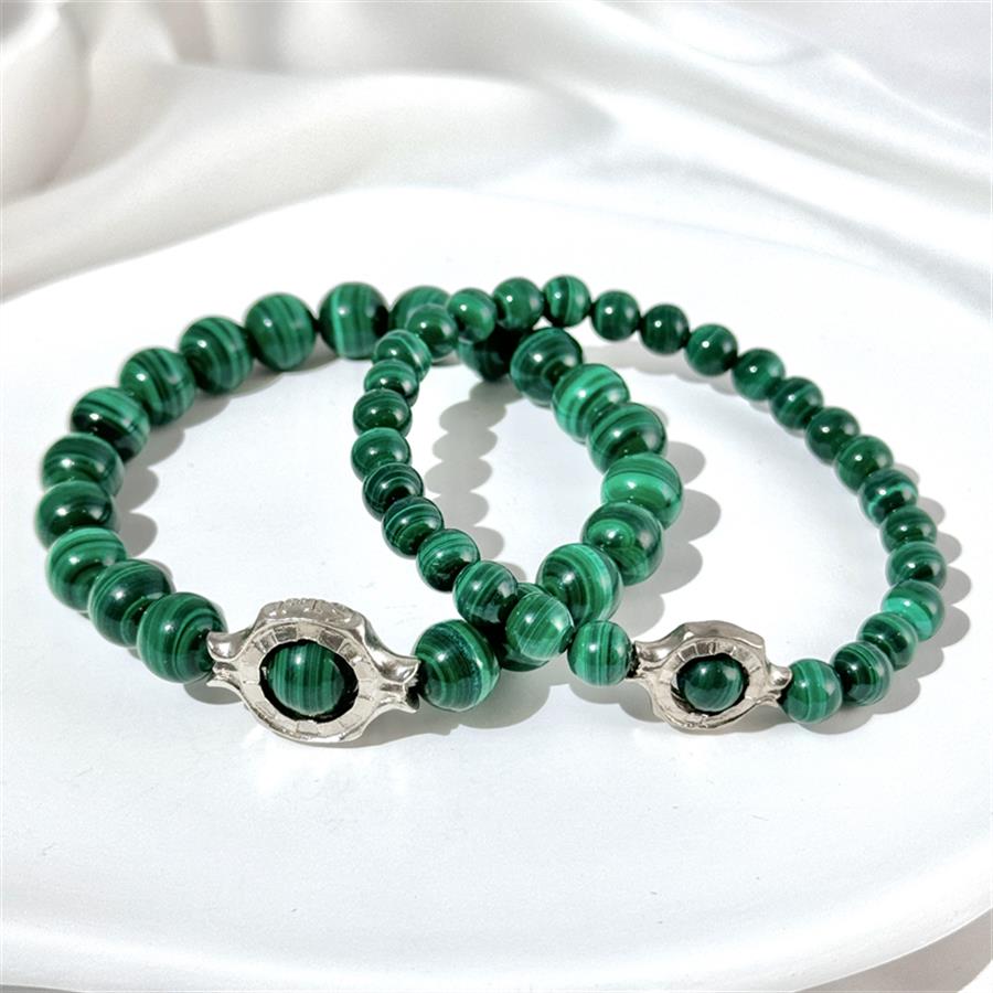 Malachite Beaded Bracelet