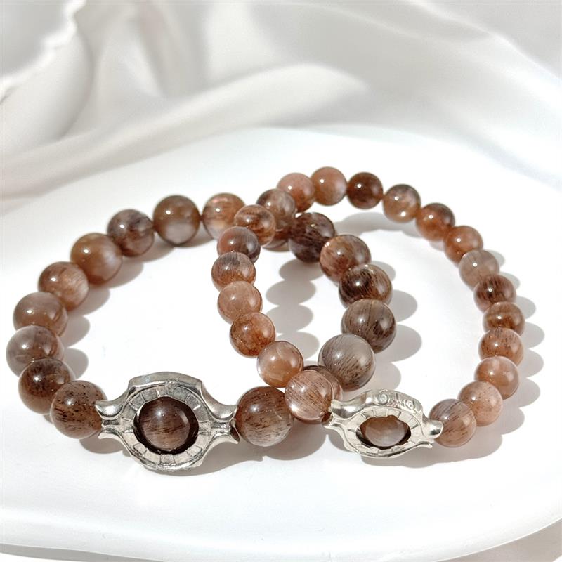 Bracelet En Pierre De Soleil Noire